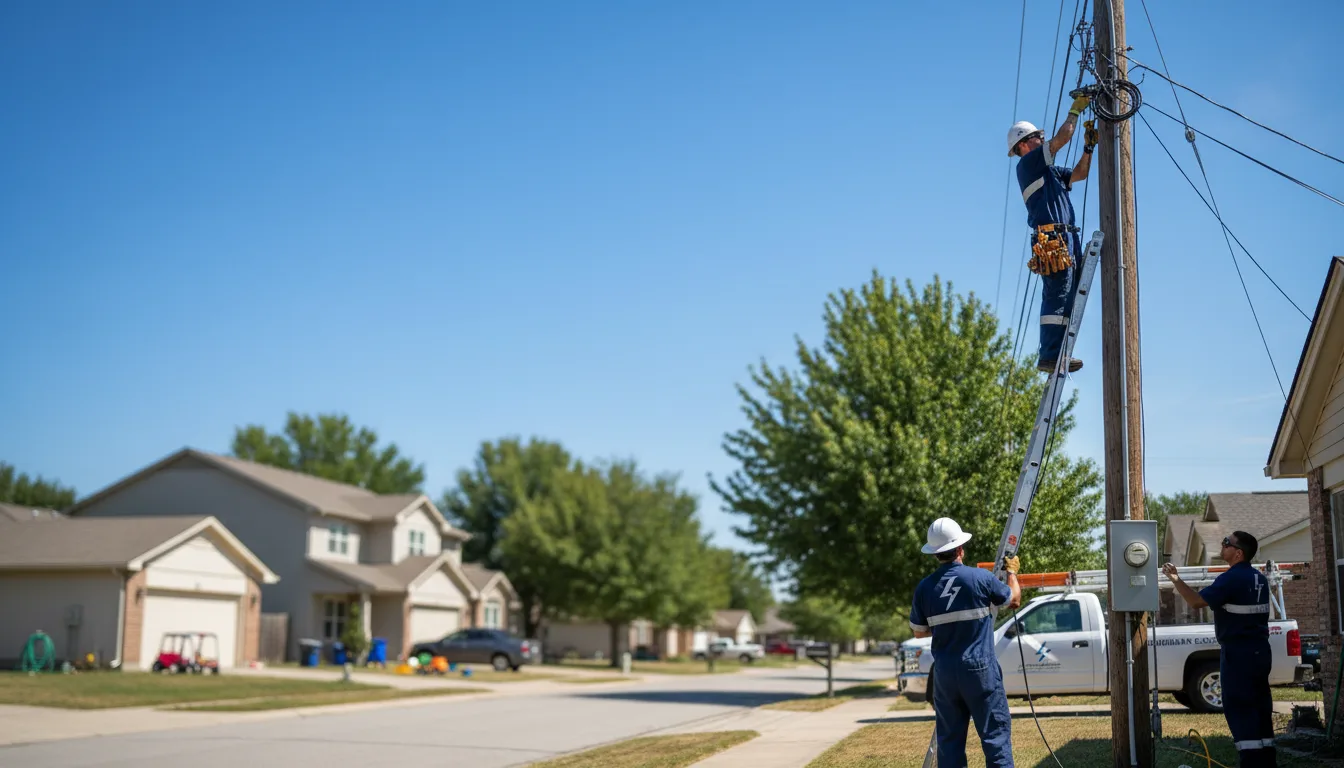 Residential electrician providing installation services in Kings Park, NY